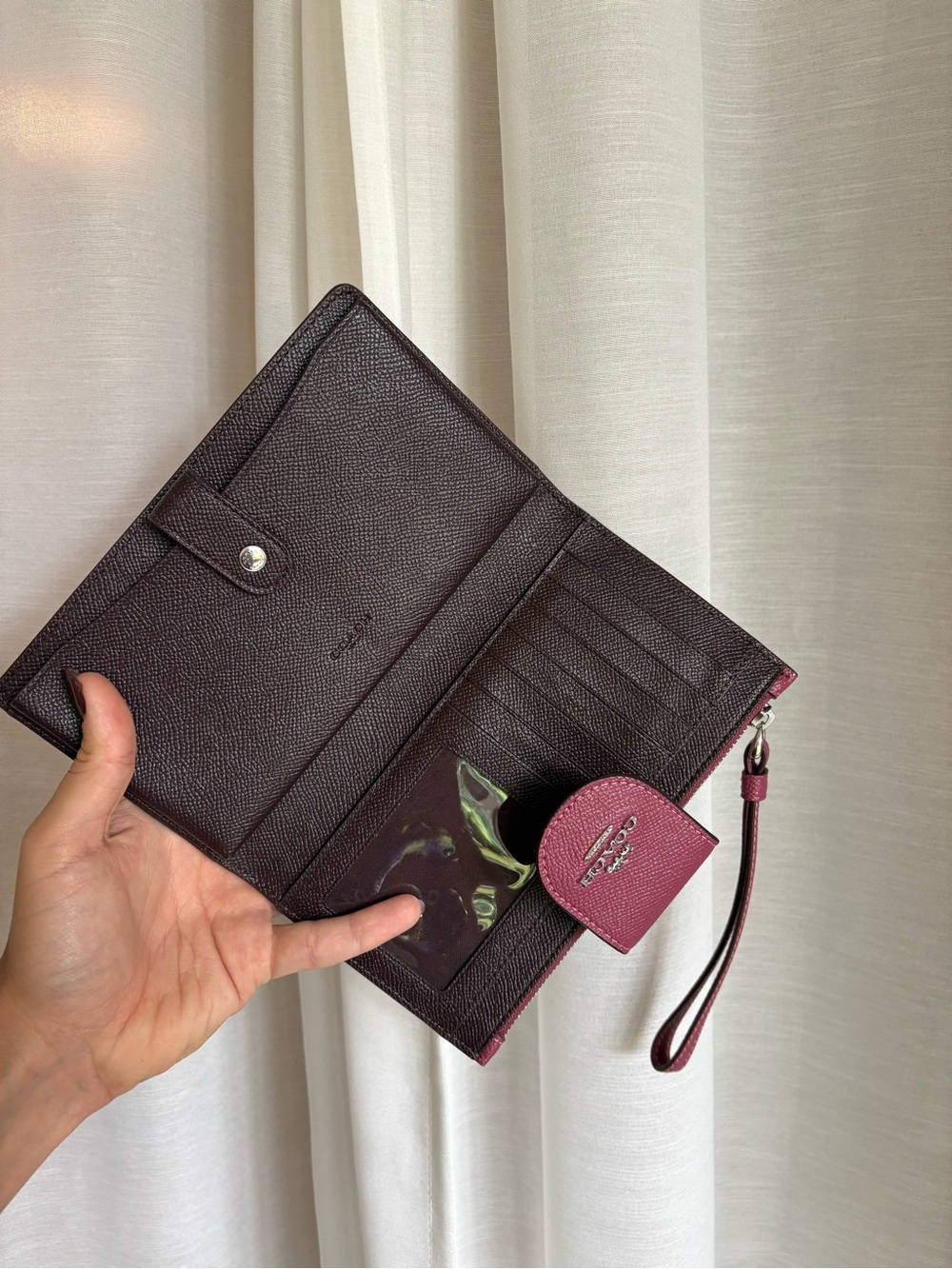 Coach Tech Wallet/Wristlet in Raspberry - Picture 2 of 2